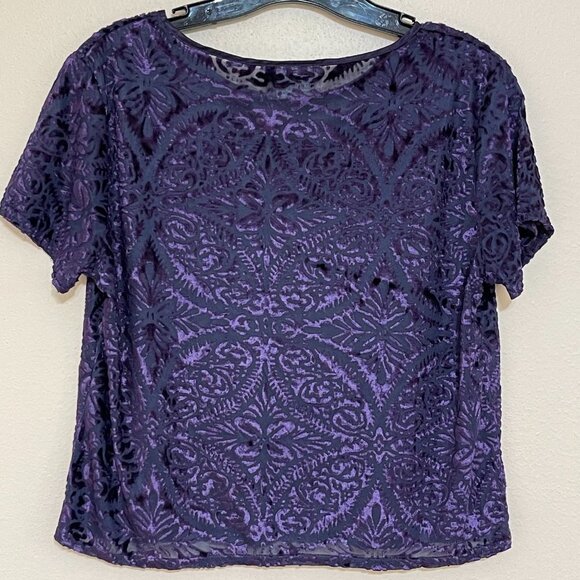 Vintage California Dynasty Short Pajama Set Size Medium Velvet Crushed Velvet - Picture 4 of 13